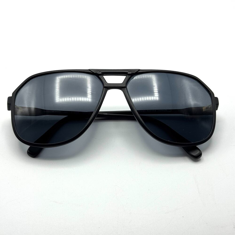 Silhouette Sunglasses SPX M2084 C5504 Black Aviator Frame Gray Lens 57-13-135